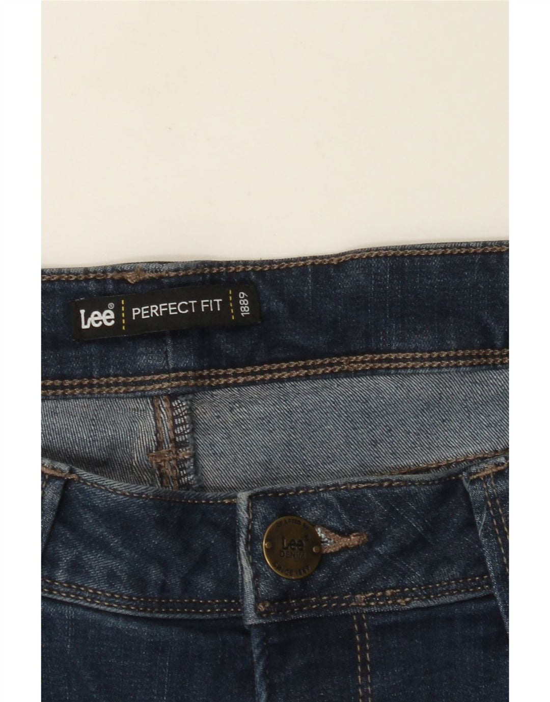 LEE Straight Jeans med perfekt pasform til kvinder W34 L30 Marineblå