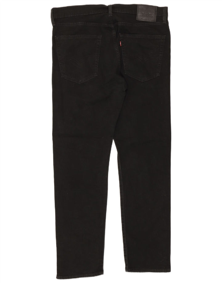 Levi's Herre 502 tilspidsede jeans W36 L32 sort bomuld