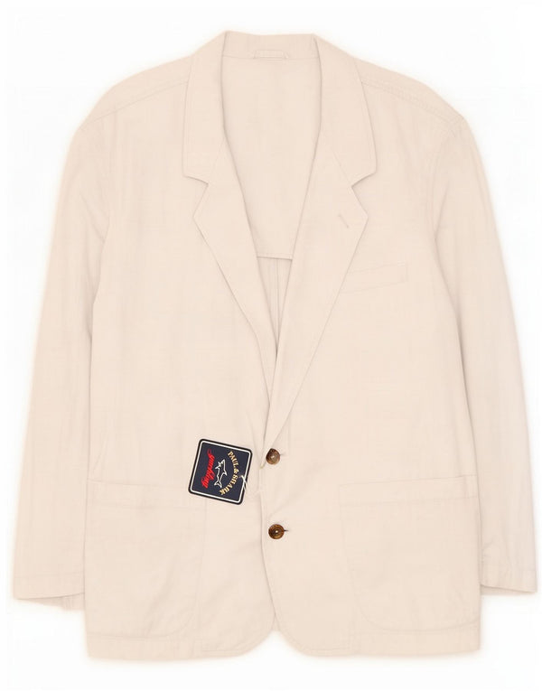 Paul & Shark Herre 2-knaps blazerjakke UK 42 XL Off White Cotton
