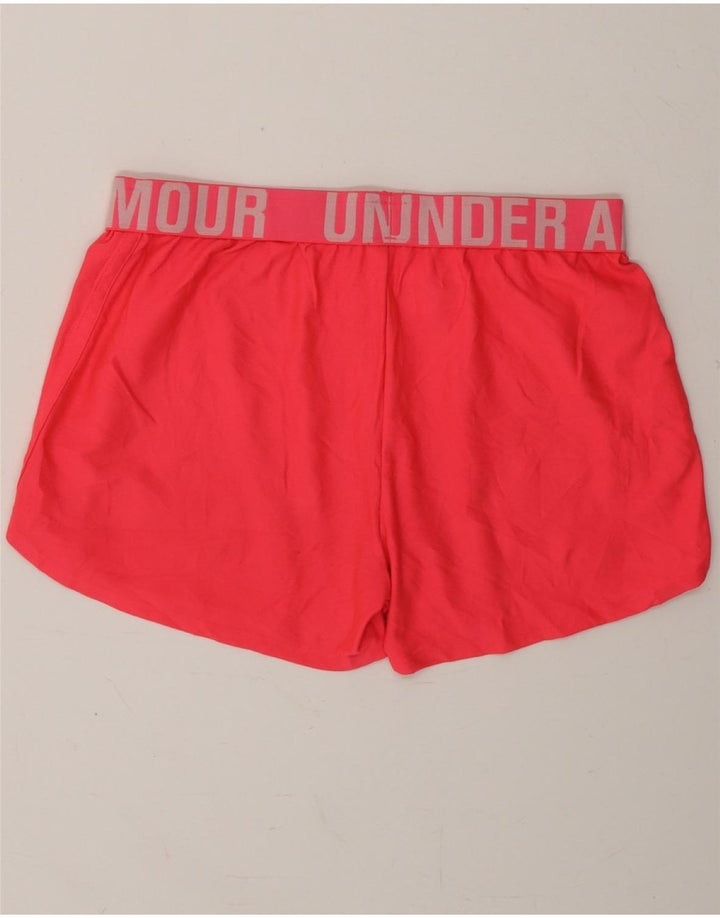 UNDER ARMOUR Womens Graphic Sport Shorts UK 10 Small Pink Polyester Vintage Under Armour and Second-Hand Under Armour from Messina Hembry 