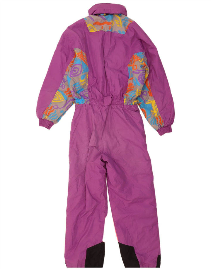 Diadora Dame Hætte Oversized Ski Jumpsuit UK 14 Medium Lilla Polyester