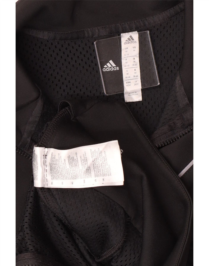 Adidas Womens Crop træningsdragt Topjakke UK 12/14 Medium Black Polyester