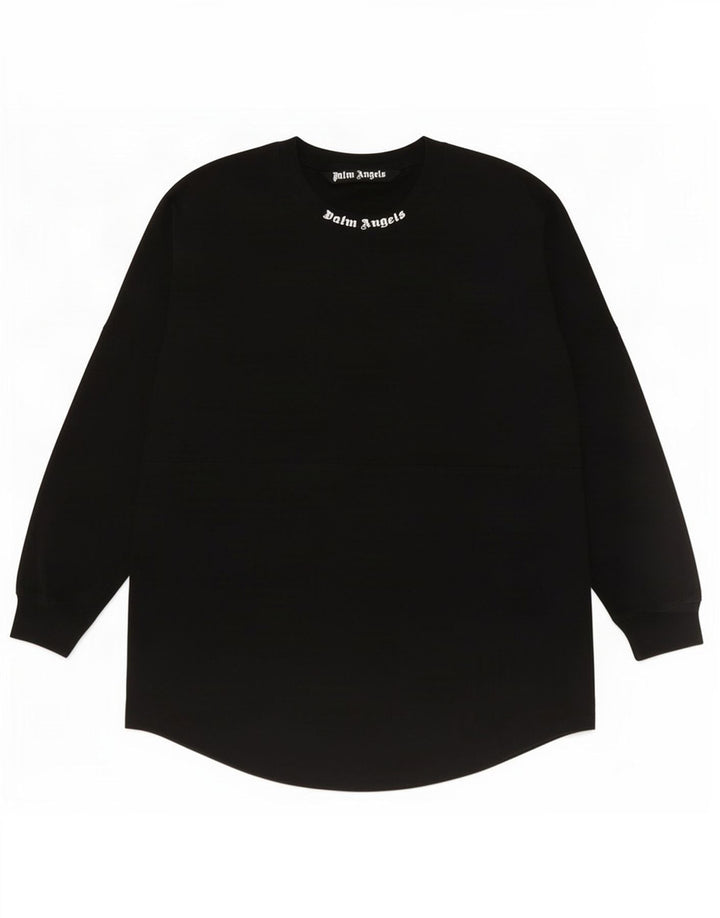 Dame grafisk sweatshirt Jumper UK 16 Stor sort polyester