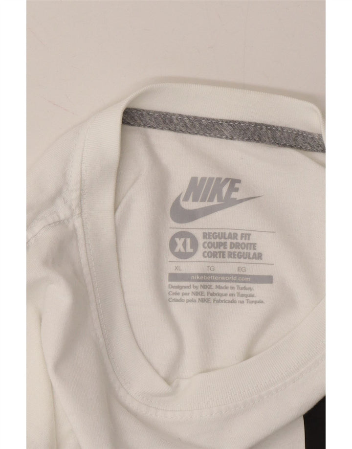 NIKE Mens Air Regular Fit Graphic T-Shirt Top XL White Vintage Nike and Second-Hand Nike from Messina Hembry 