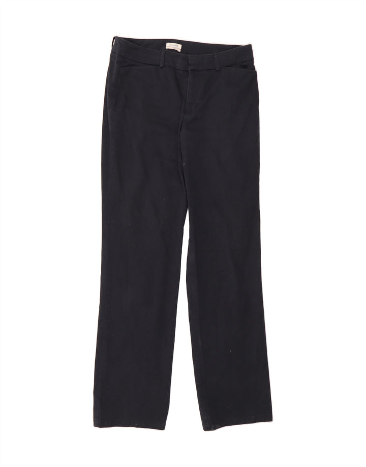 DOCKERS Womens Long Casual Trousers US 8 Medium W32 L34 Navy Blue Vintage Dockers and Second-Hand Dockers from Messina Hembry 