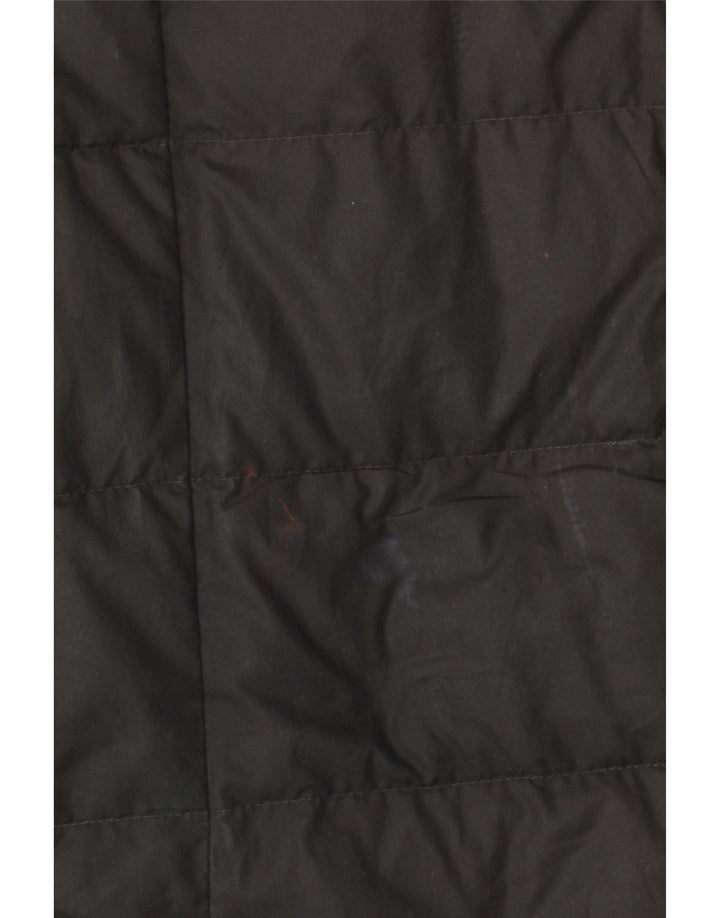 Nike polstret frakke med hætte til kvinder UK 14 Medium Black Polyester