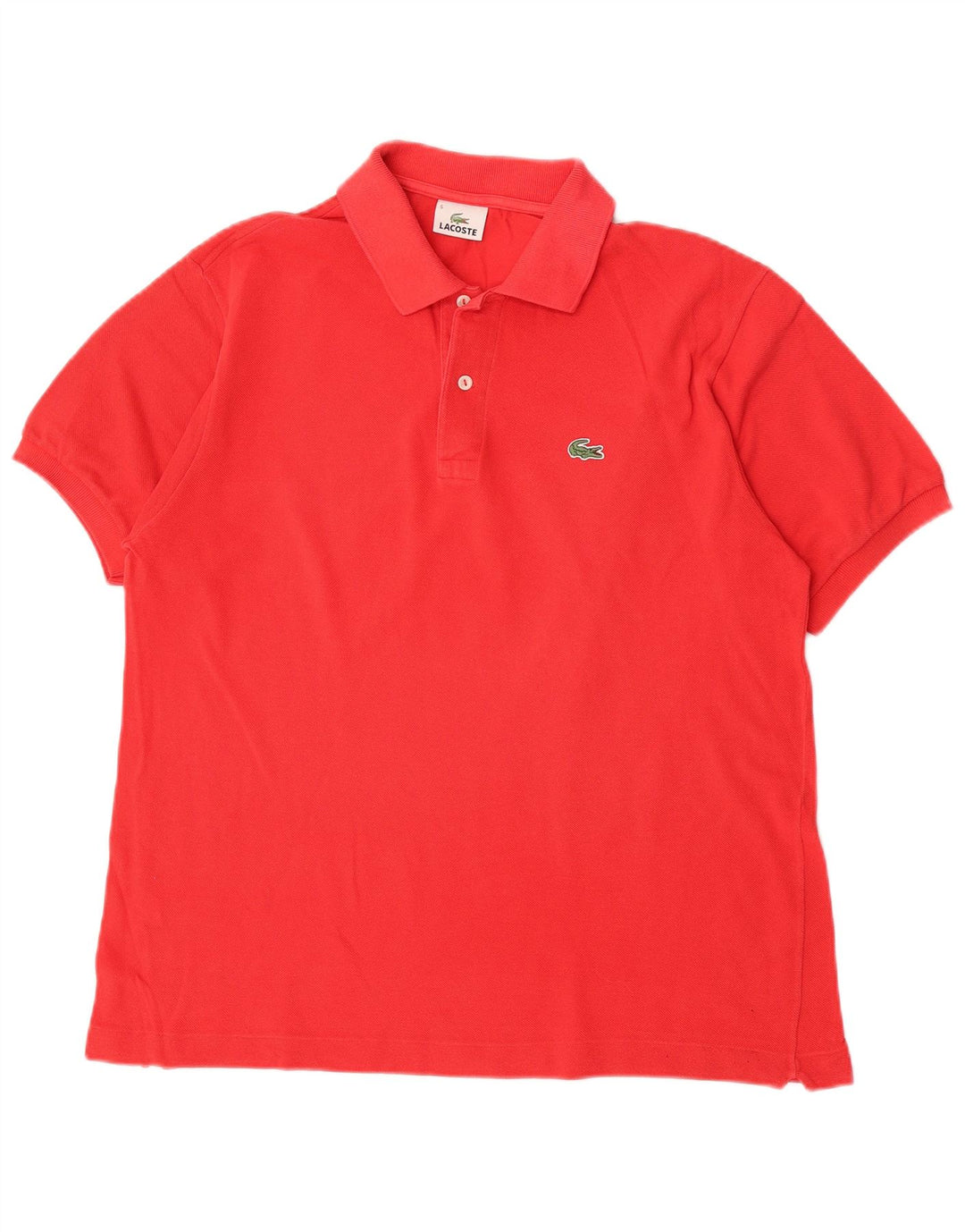Lacoste herre poloskjorte str. 5 Large rød bomuld