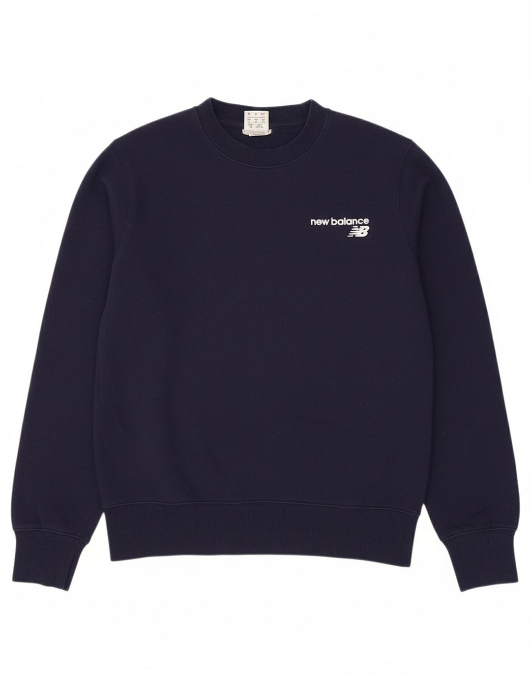 NEW BALANCE Mens Graphic Sweatshirt Jumper Small Navy Blue