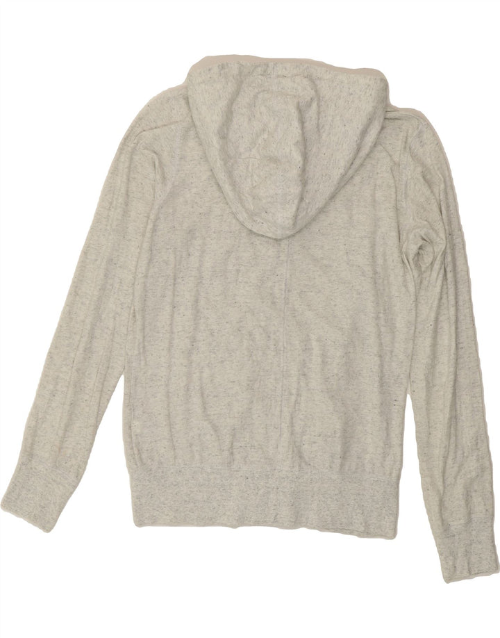 NIKE Womens Zip Hoodie Sweater UK 16 Large Grey Flecked Polyester Vintage Nike and Second-Hand Nike from Messina Hembry 