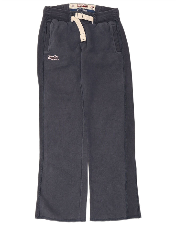 Superdry træningsdragtsbukser til kvinder UK 10 Små marineblå bomuld