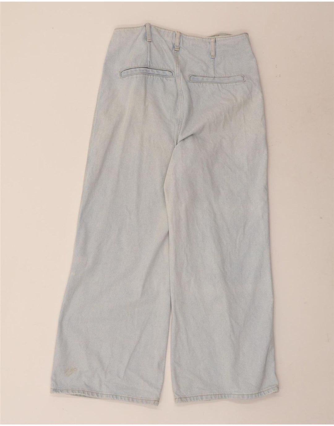 Zara Dame Jeans med brede ben EU 38 Small W28 L26 Blå