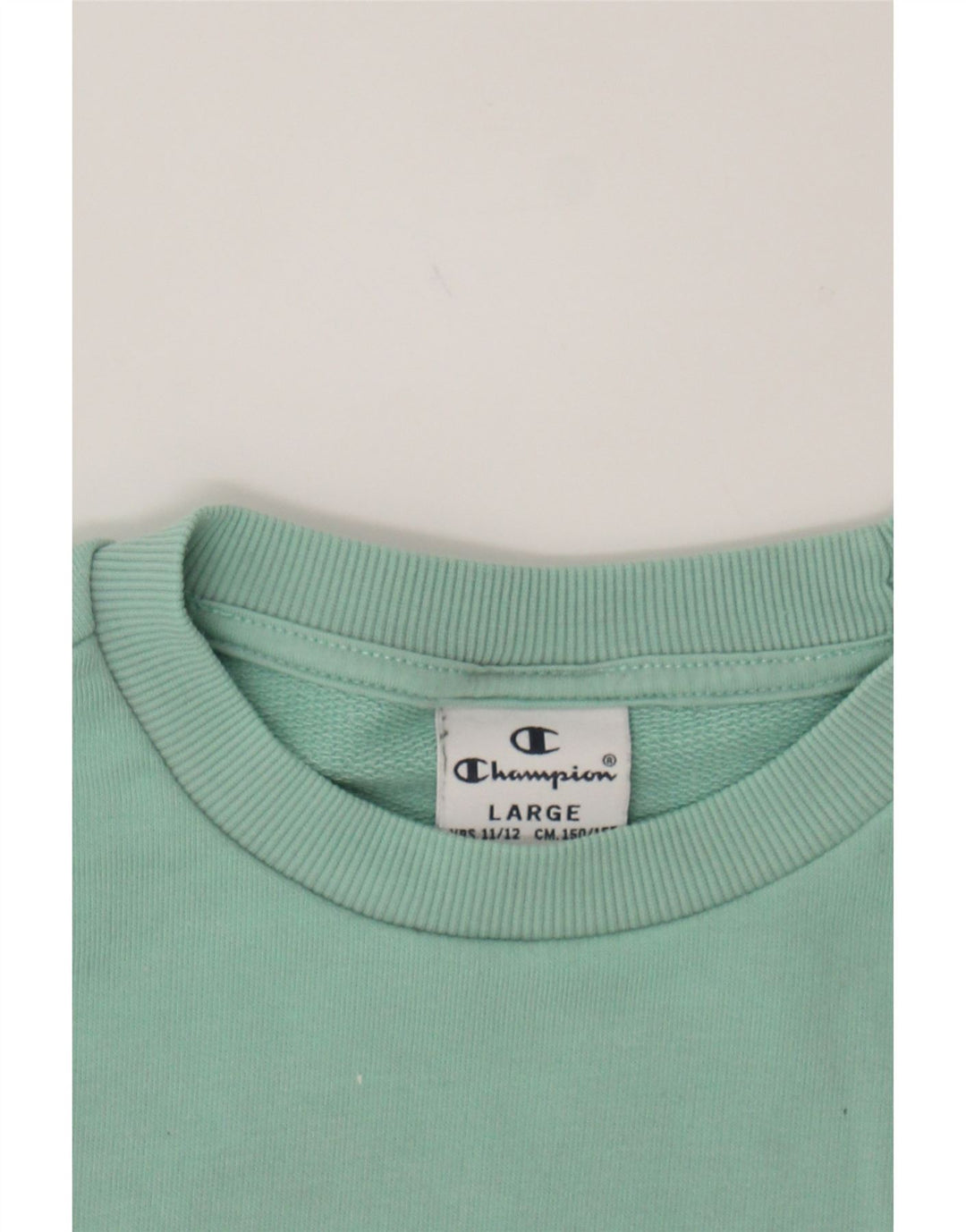 CHAMPION Girls Oversized Sweatshirt Jumper 11-12 Years Large  Green Vintage Champion and Second-Hand Champion from Messina Hembry 