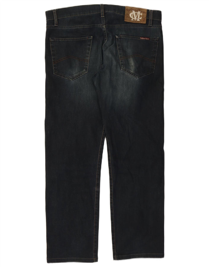 Marlboro Classics Straight Jeans til mænd W34 L28 Blå Bomuld