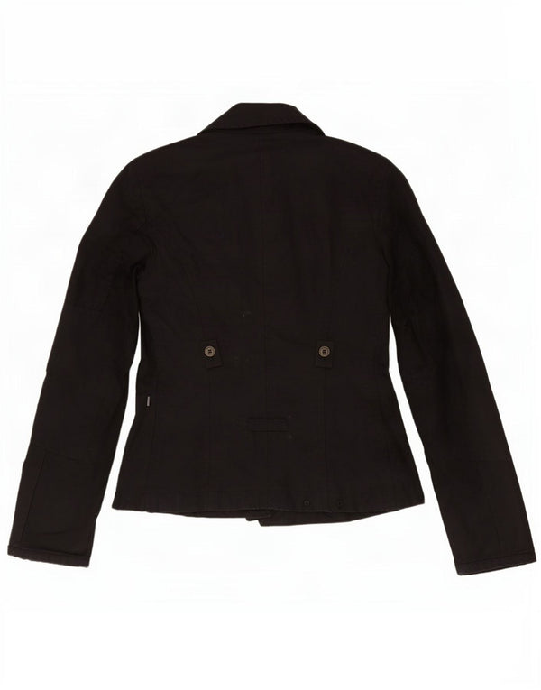 Vintage Utility Jacket til kvinder IT 40 Lille sort bomuld
