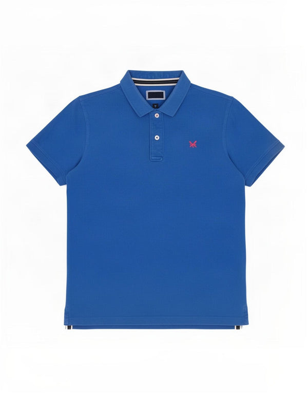 Besætningstøj Herre poloshirt Medium blå bomuld