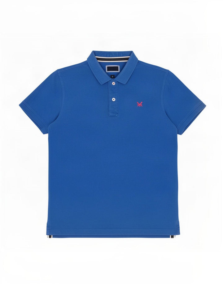Besætningstøj Herre poloshirt Medium blå bomuld