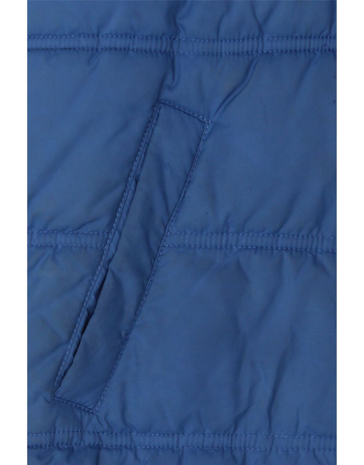 Benetton Boys Polstret Gilet med hætte 11-12 år Stor blå polyester
