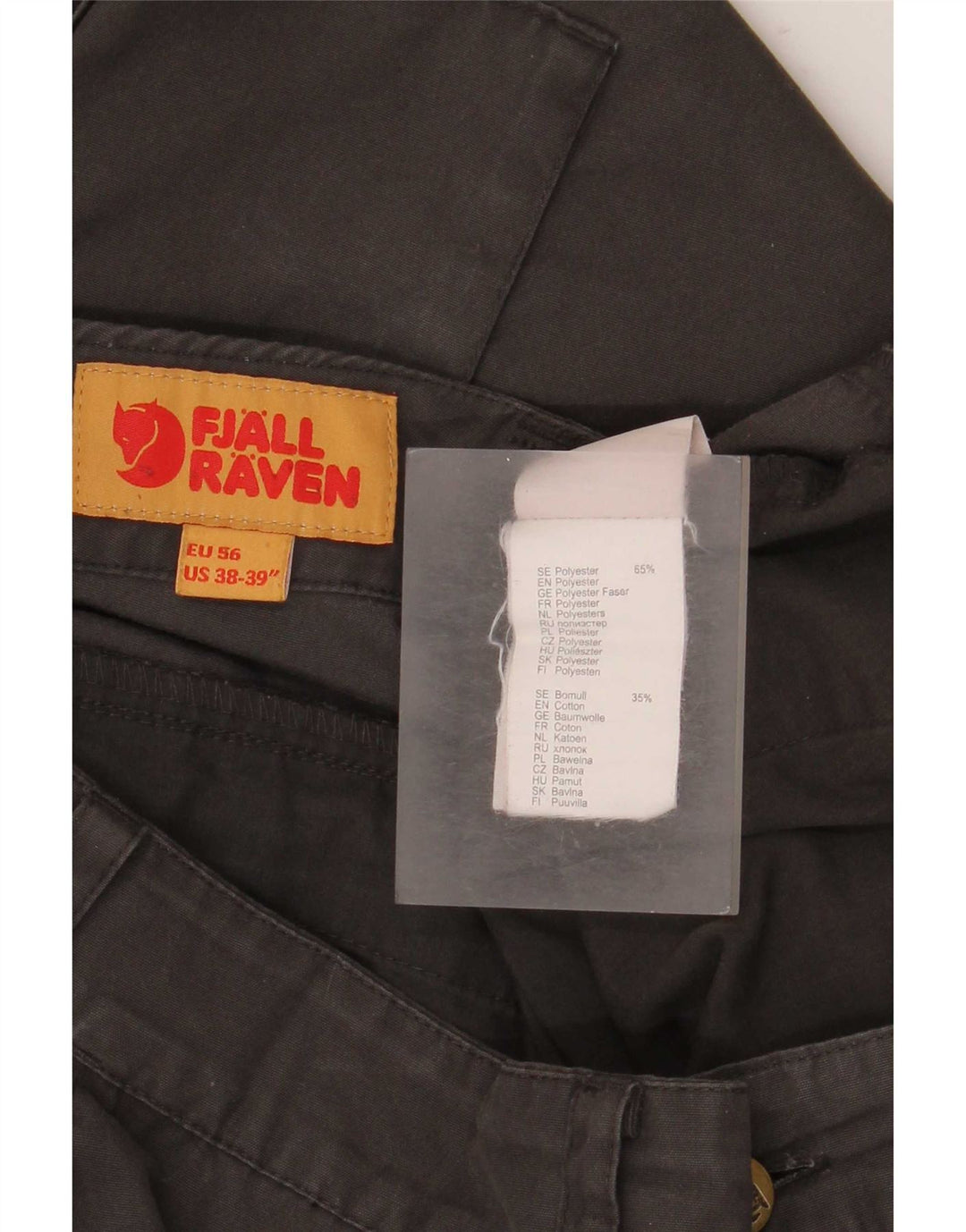 Fjall Raven Herre Straight Cargo Bukser W38 L32 Brun Polyester