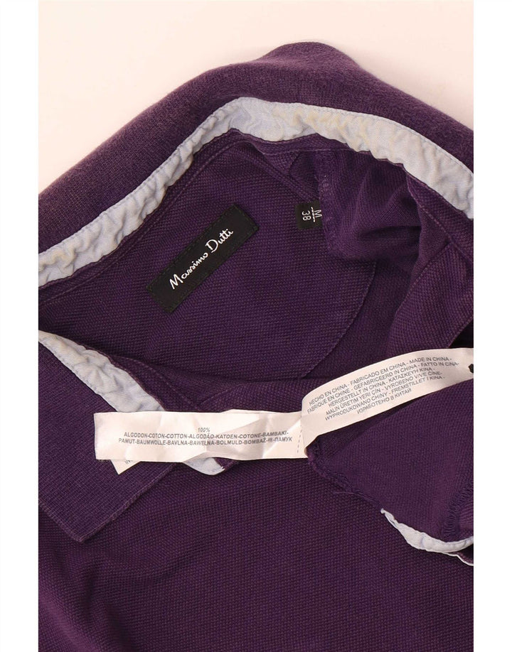 Massimo Dutti Herre poloshirt Medium Lilla Bomuld