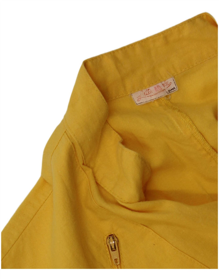 Vintage Dame Ærmeløs Jumpsuit IT 40 Lille Gul