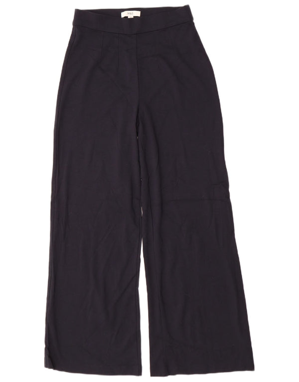 Marks & Spencer Womens Tracksuit Bukser med brede ben UK 10 Small Navy Blue