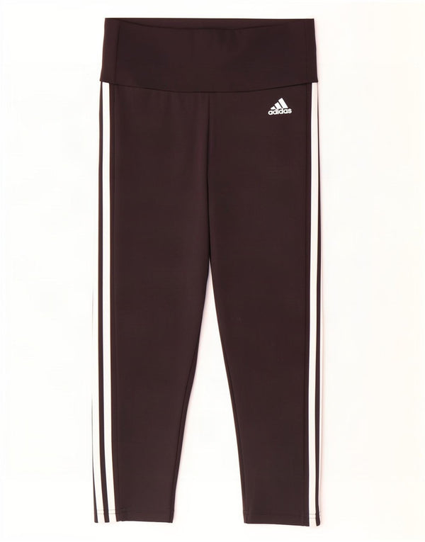 Adidas Dame Aeroready Capri Leggings UK 8/10 Small Black Polyester