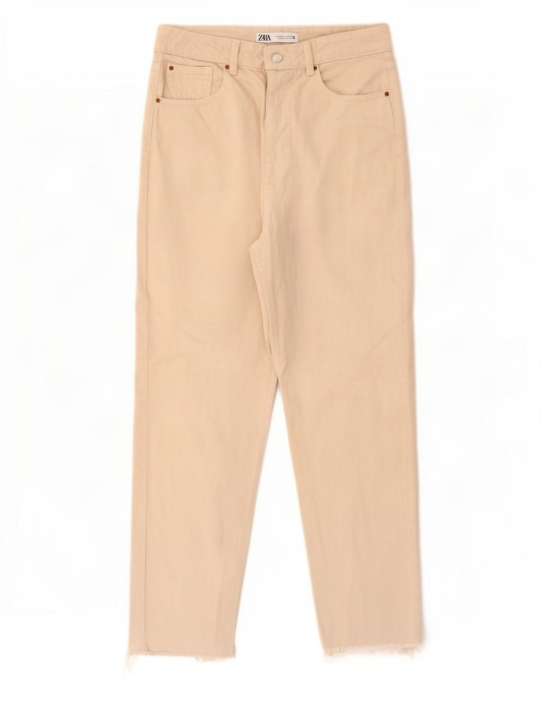 Zara Womens Tapered Jeans EU 40 Medium W30 L27 Beige
