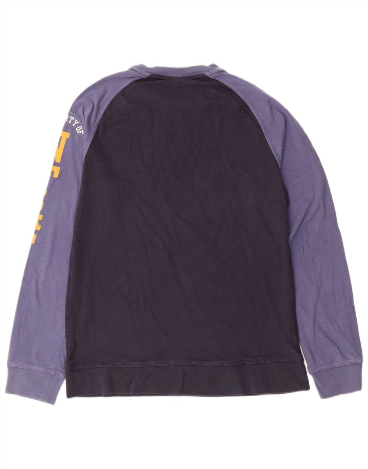 Nike Herre grafisk top Langærmet UK 39/41 Medium Navy Blue