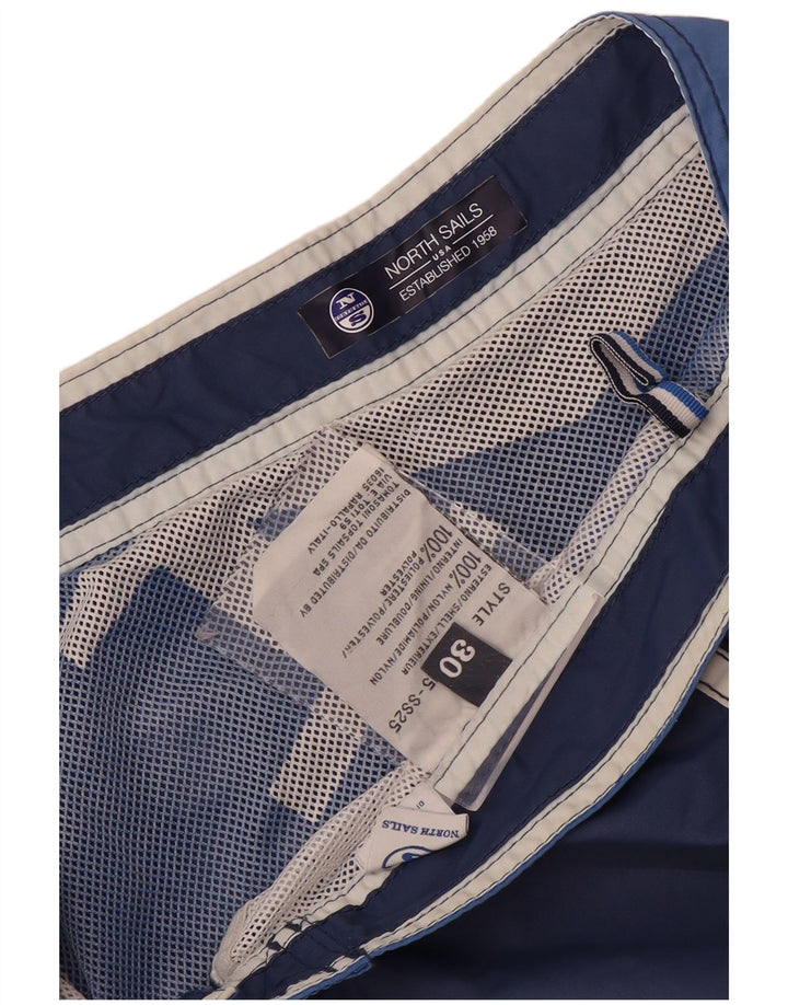 North Sails Herre grafiske svømmeshorts Medium Navy Blue Colourblock Nylon