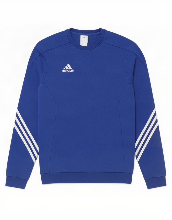 Adidas Sweatshirt-trøje til mænd, lille blå bomuld