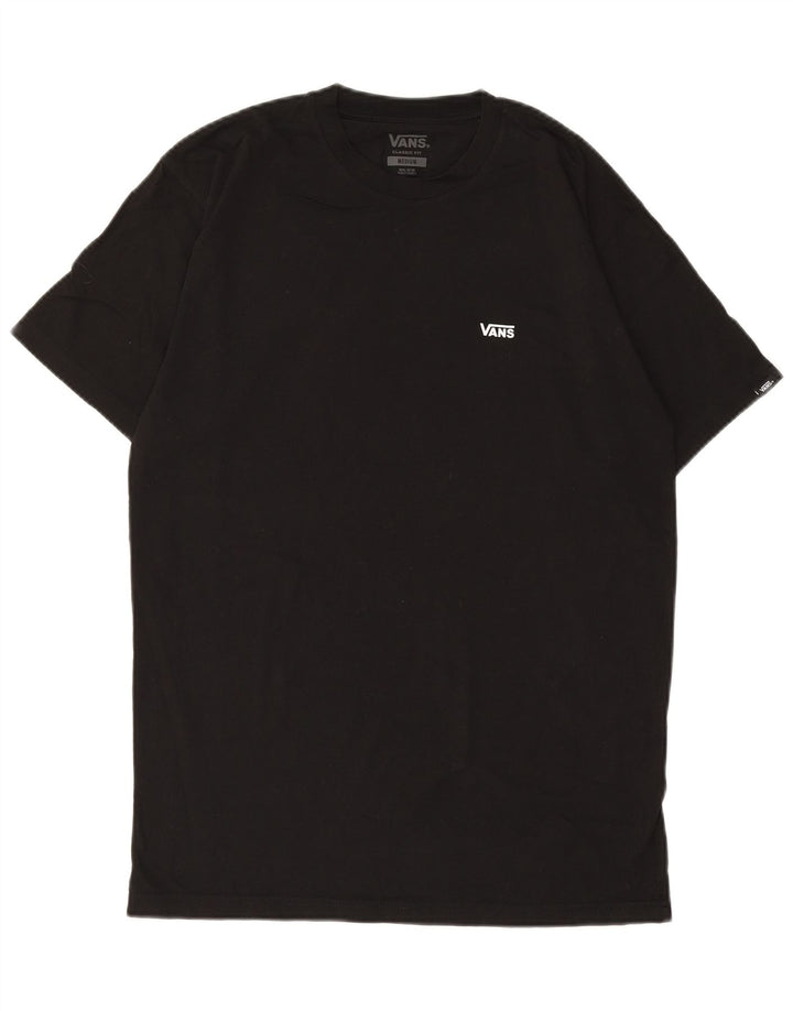 Vans Herre Classic Fit T-Shirt Top Medium Sort Bomuld