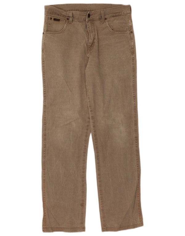 Wrangler Herre Texas Stretch Lige Casual Bukser W32 L32 Beige Bomuld