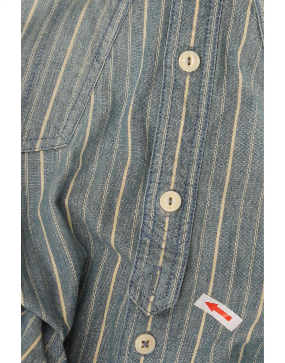 Levi's herreskjorte mellemblå stribet bomuld