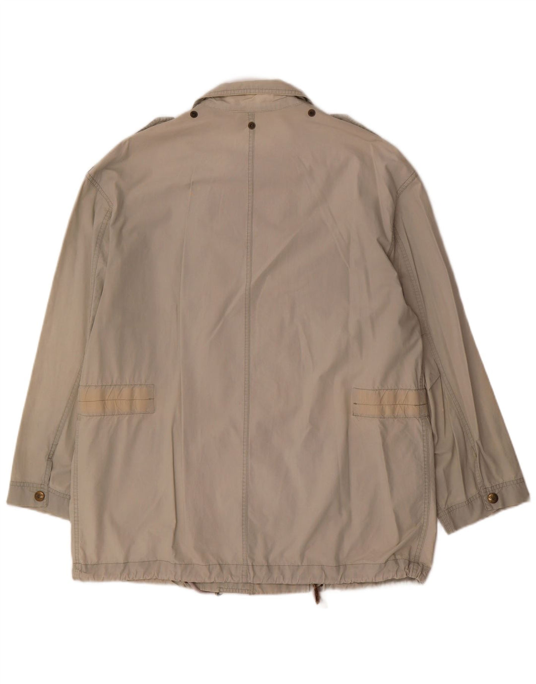 Vintage Herre Military Jacket UK 38 Medium Beige Bomuld