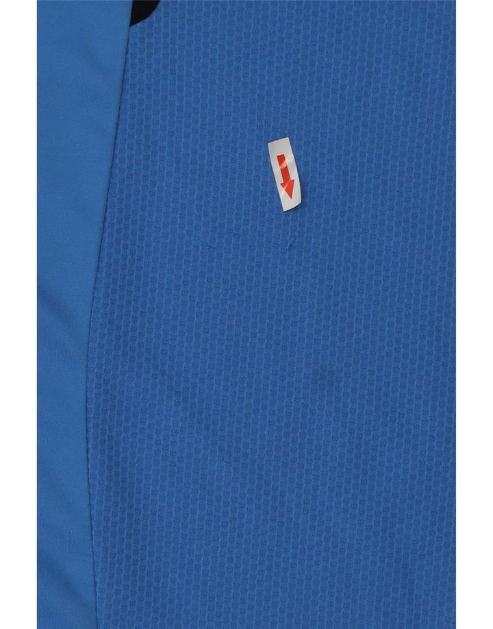 Adidas Herre Climacool T-Shirt Top Stor Blå Colourblock Polyester