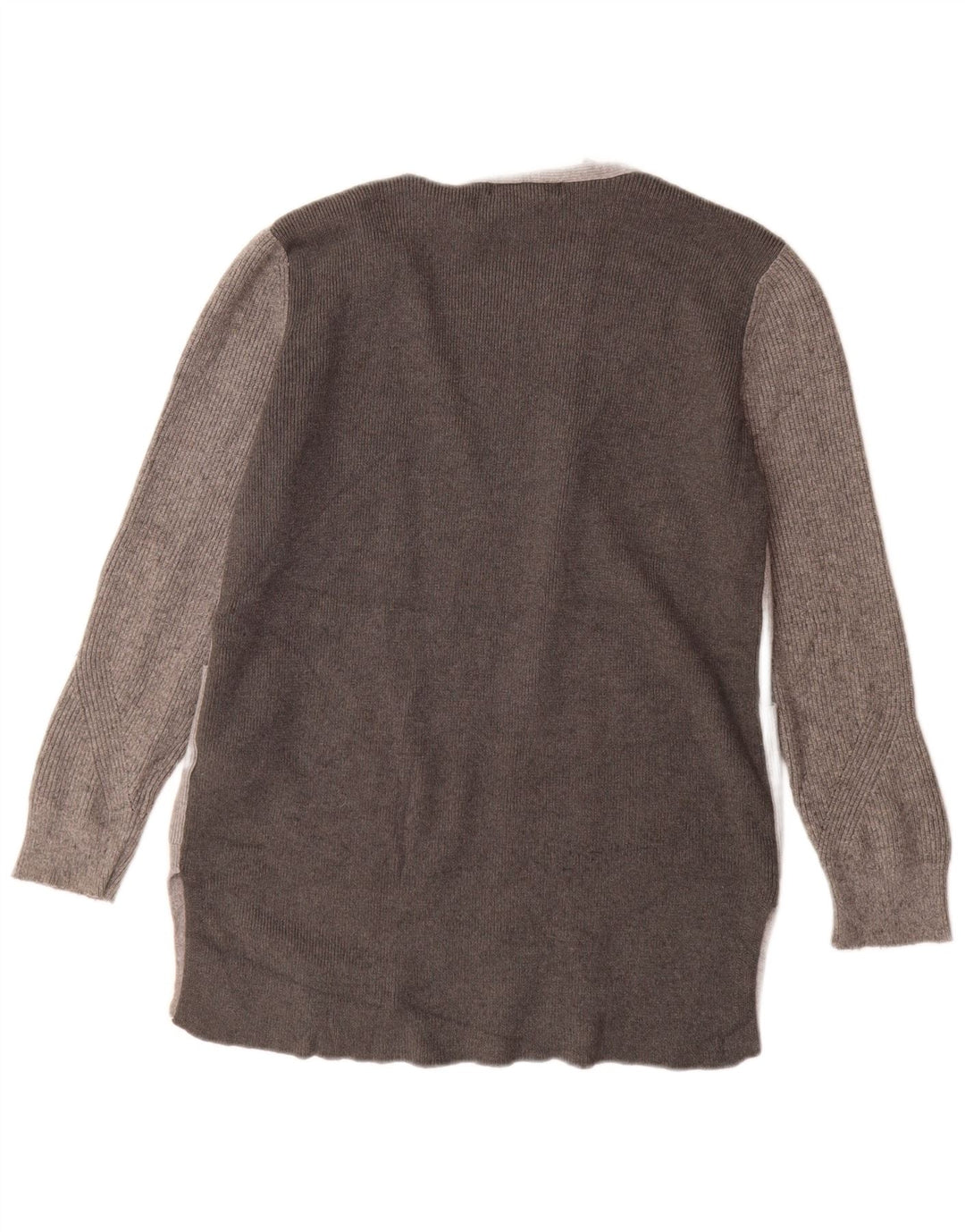Marks & Spencer Dame Longline Cardigan Sweater UK 12 Medium Grey