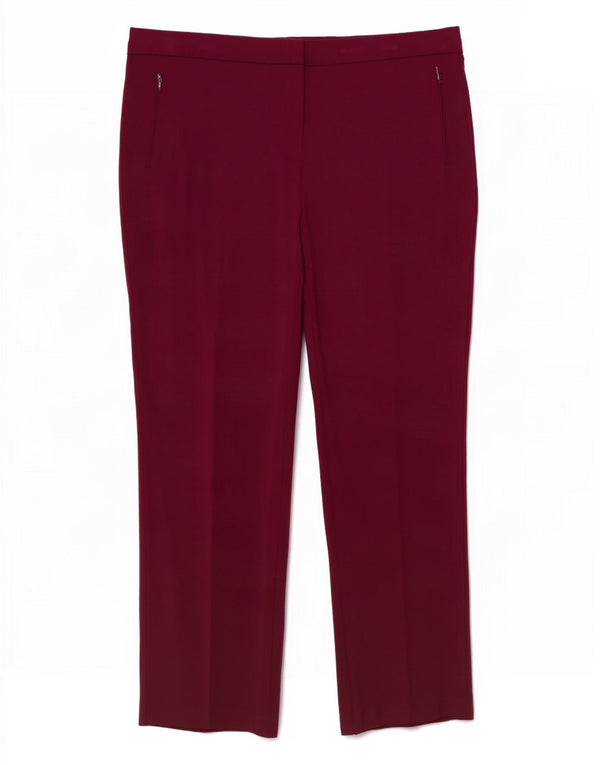 Marks & Spencer Womens Tapered Casual Trousers UK 20 2XL W42 L32 Purple