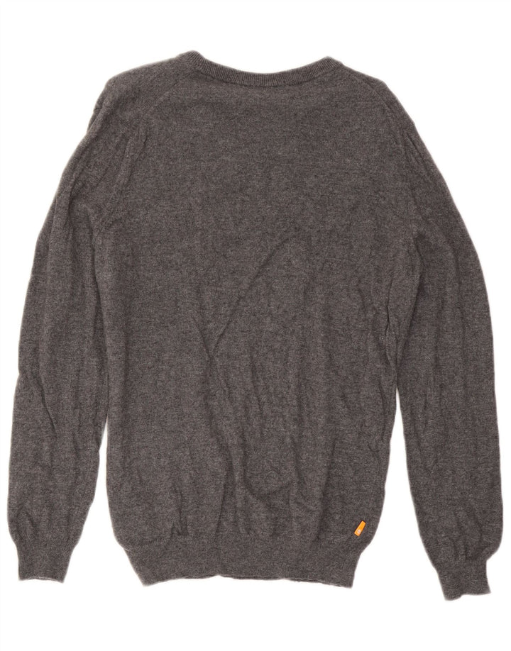 Timberland Herre V-hals sweater mellemgrå uld
