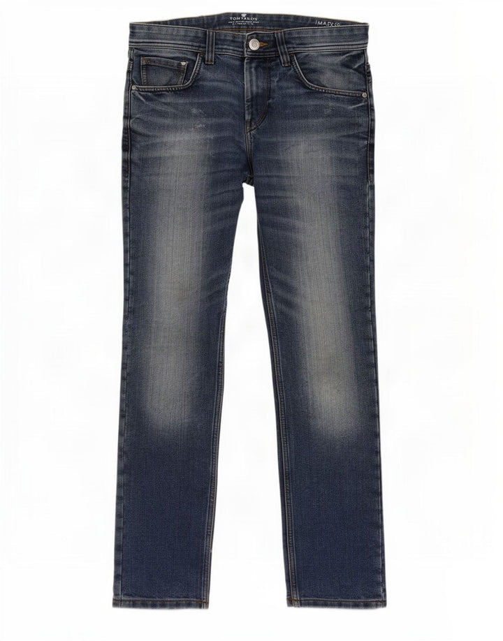 Tom Tailor Straight Jeans til mænd W30 L29 Marineblå Bomuld