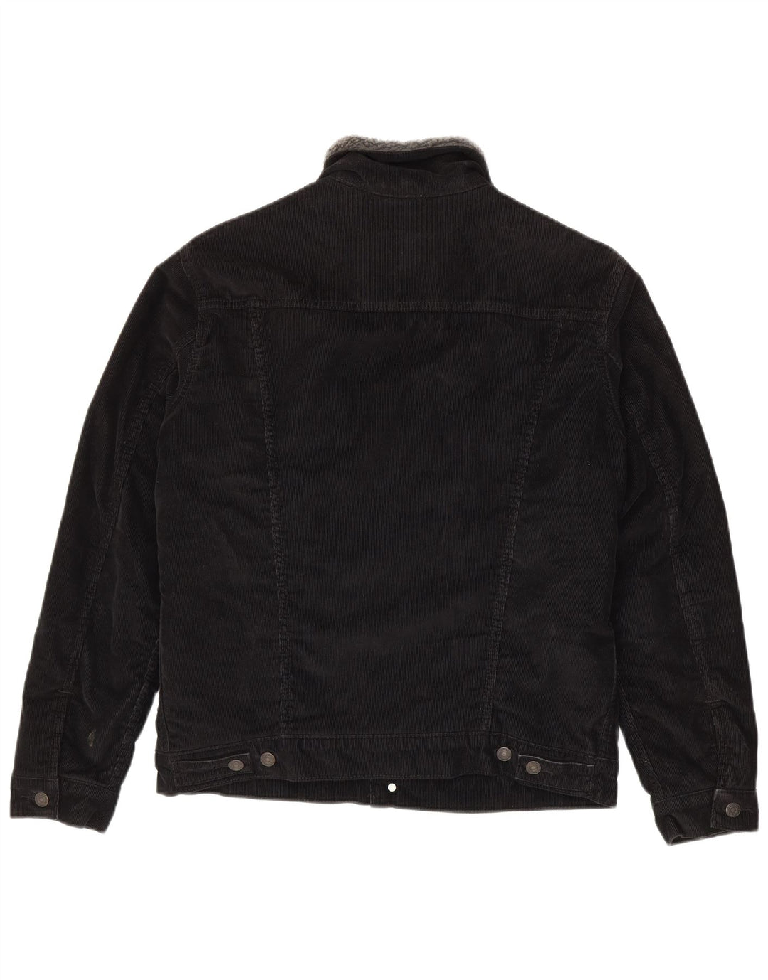 Levi's Herre Sherpa Corduroy-jakke UK 40 Stor sort bomuld