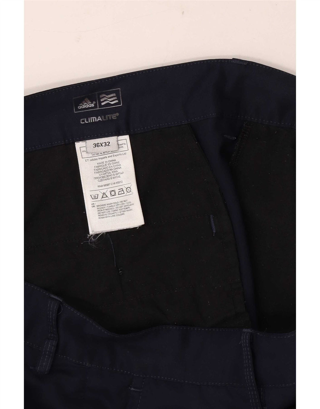 Adidas Herre Climalite Chinobukser W36 L29 Marineblå polyester