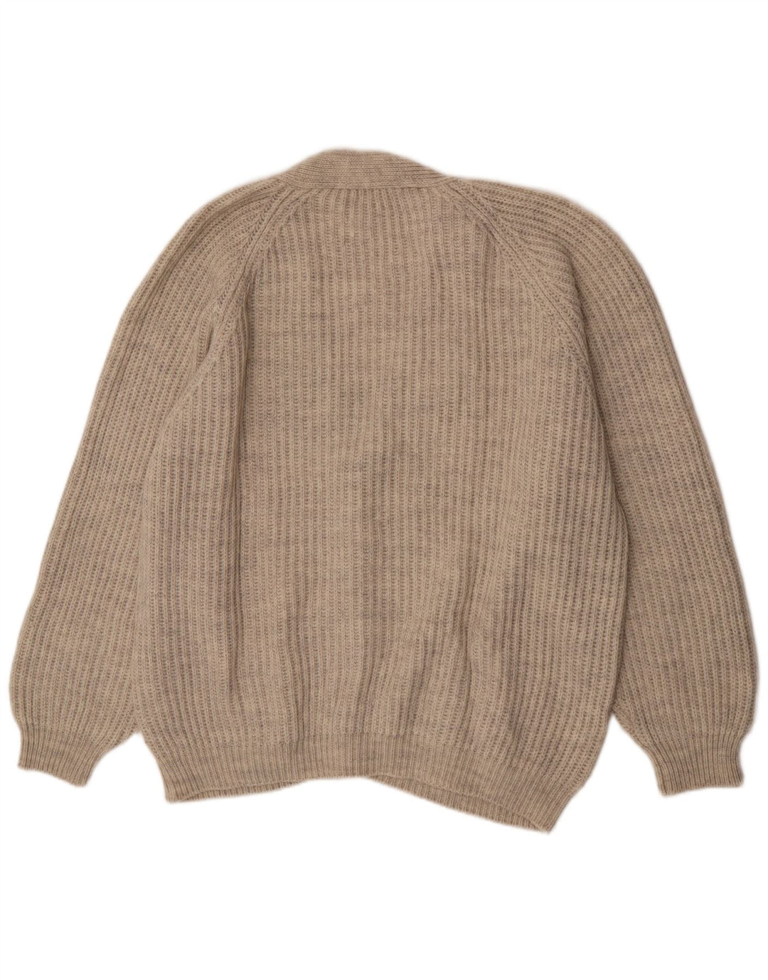 Vintage herre cardigan sweater XL beige uld