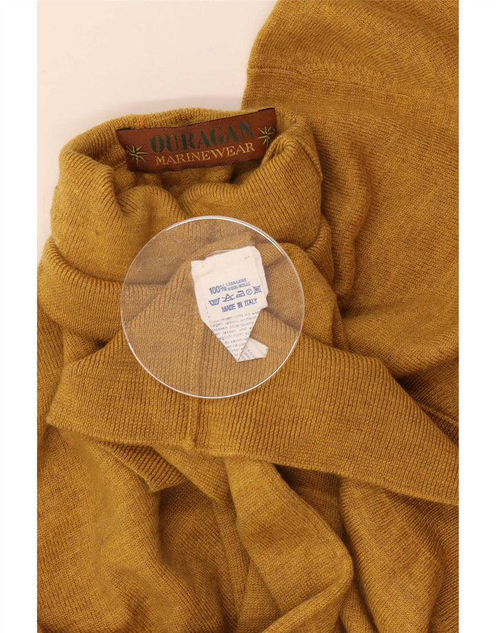Ouragan Herre rullehals sweater Medium gul uld