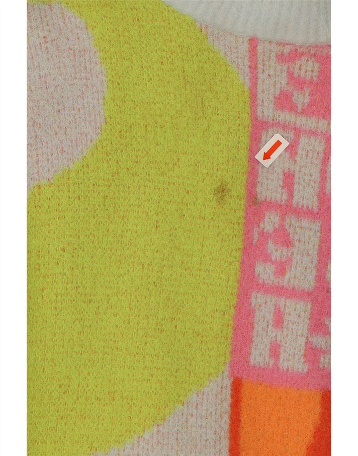 Urban Outfitters Dame Grafisk Crew Neck Jumper Sweater UK 14 Medium Multi