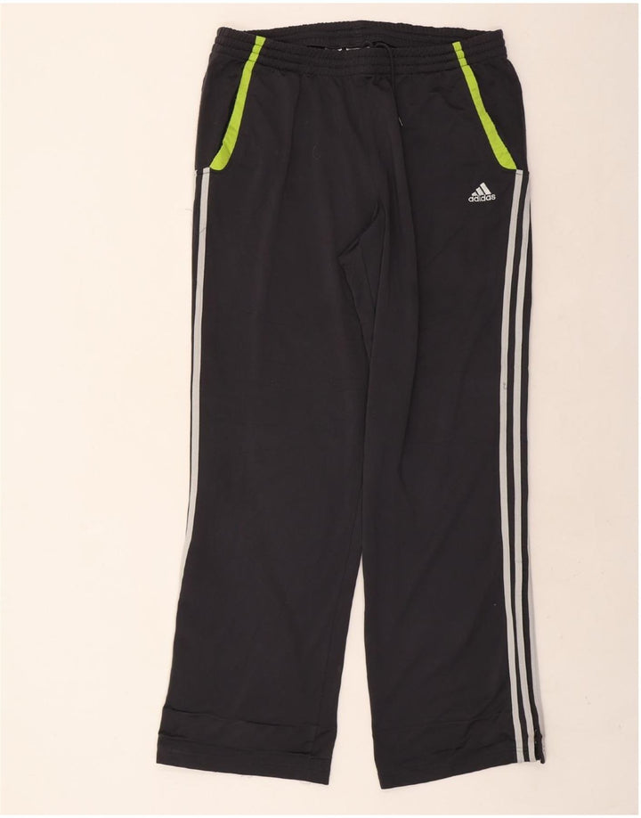 ADIDAS Mens Tracksuit Trousers XL  Black Colourblock Polyester