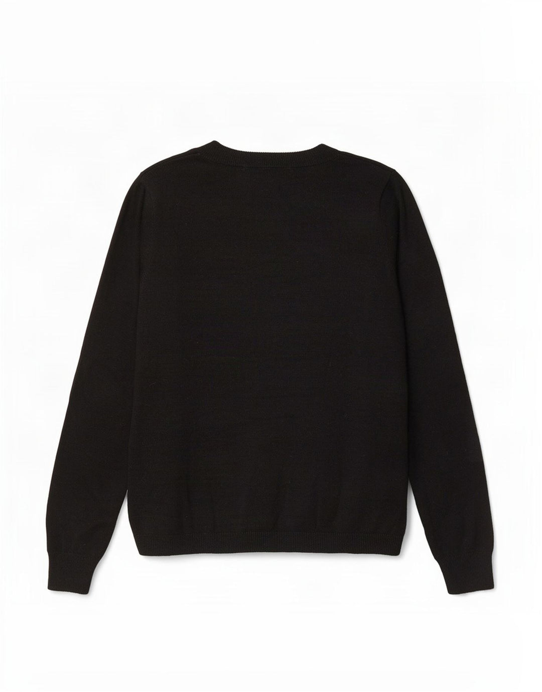 Marks & Spencer Dame Grafisk Boat Neck Jumper Sweater UK 12 Medium Black