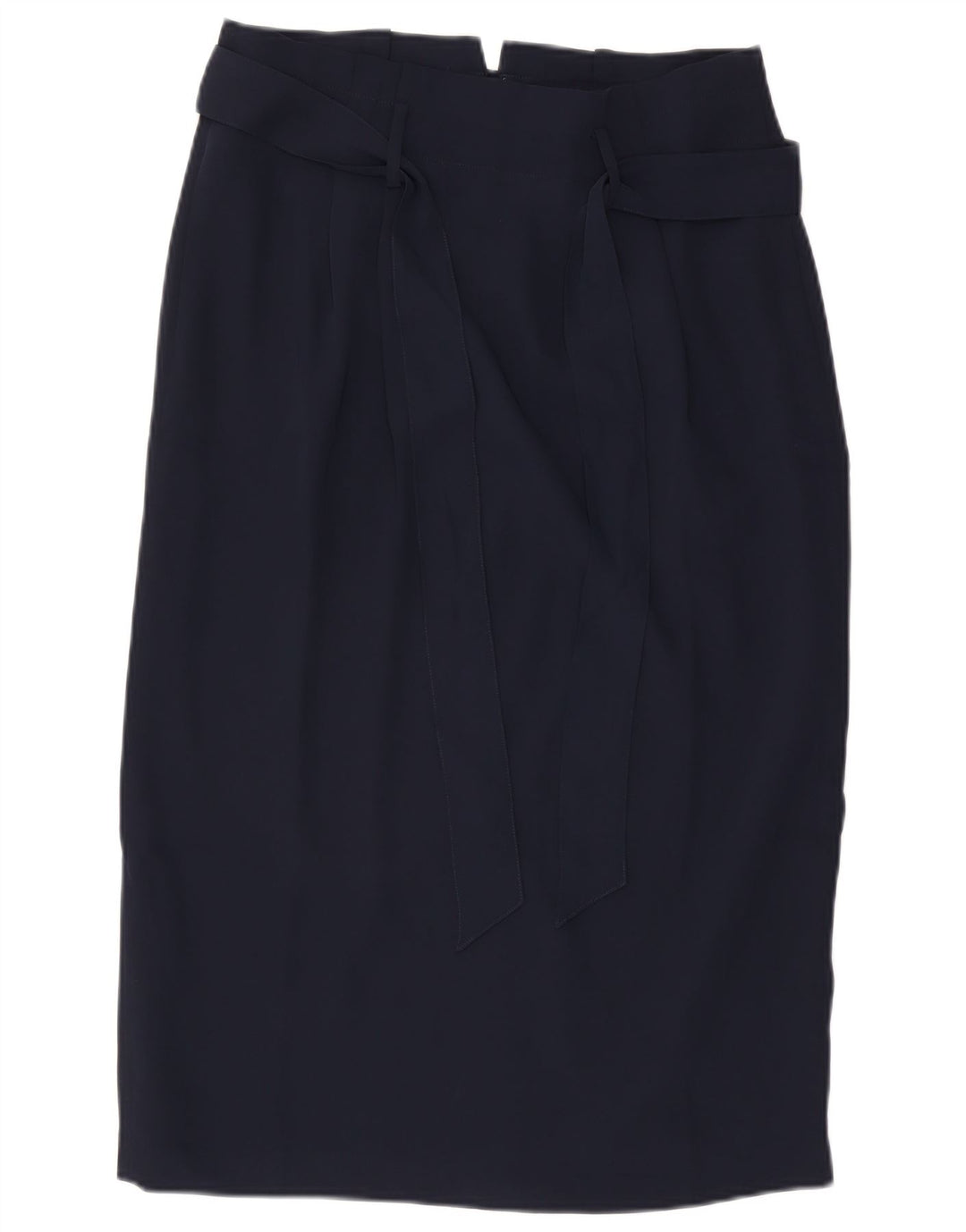 Boden Dame Midi Pencil Skirt UK 14 Large W32 Navy Blue Polyester