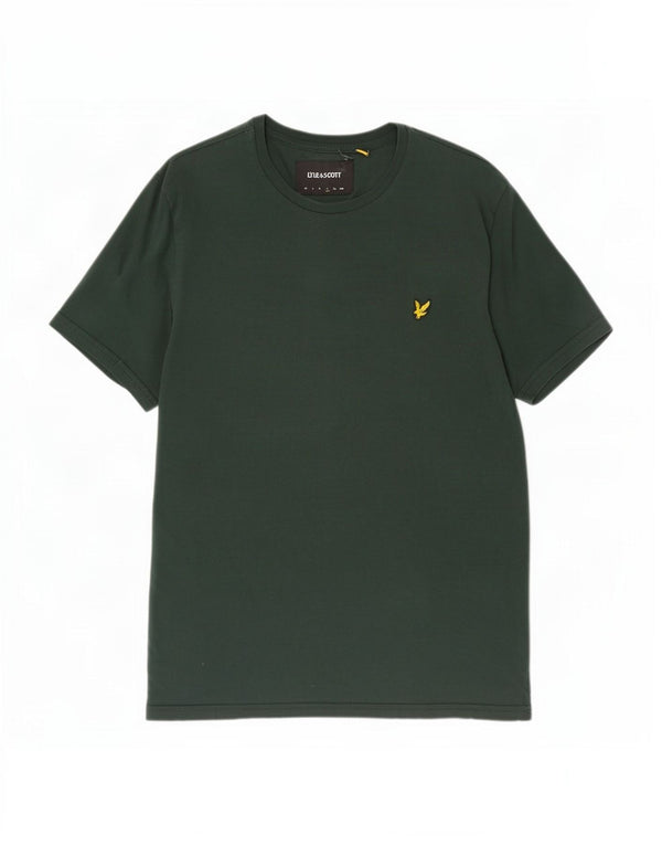 Lyle & Scott Herre T-shirt Top Stor grøn bomuld