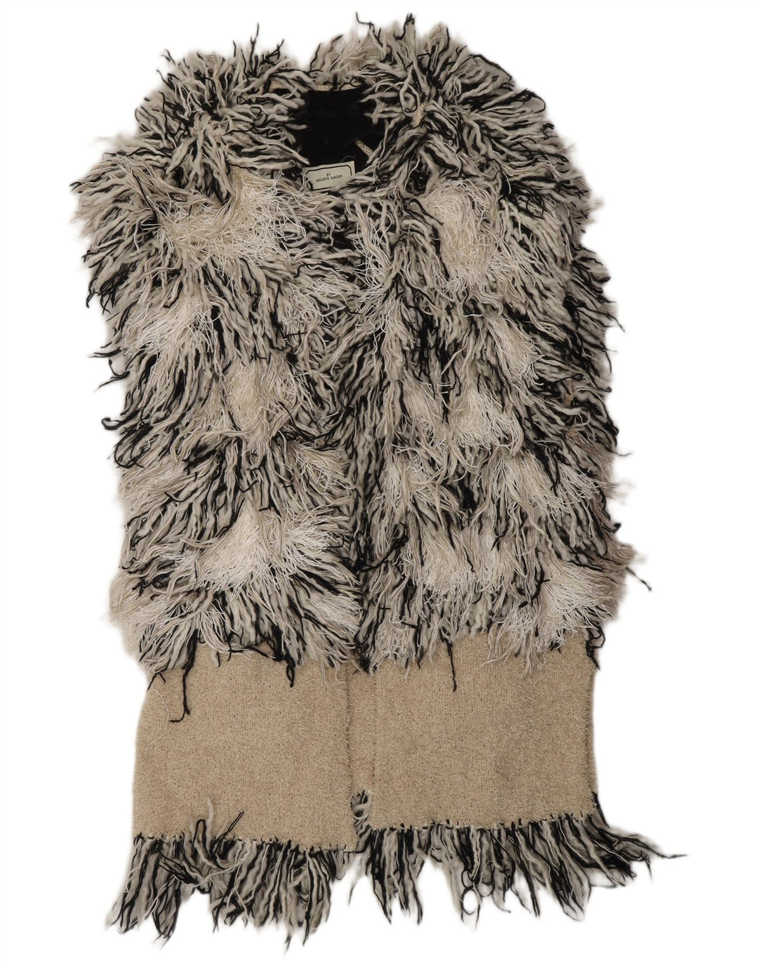 MALENE BIRGER Dame cardigan sweater UK 10 Small Off White Bohemian