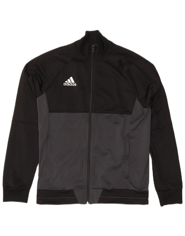 Adidas Træningsdragt til mænd Topjakke Medium Sort Colourblock Polyester